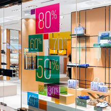 Vinilos transparentes para escaparates