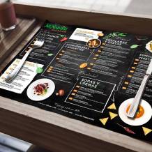 Manteles de papel A3 desechables para restaurantes