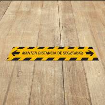 Vinilo antideslizante rectangular para suelos con diseño personalizado Covid 19 002