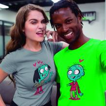 2 camisetas para San Valentín, Zombi