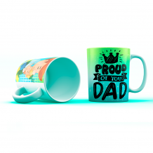 Taza personalizable con diseño papa orgulloso 92