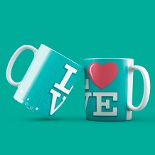 Taza personalizable con diseño día san valentin 102