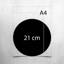 Adhesivos Redondos 21cm