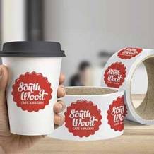 Adhesivos y etiquetas personalizadas en bobina con troquel personalizado (Rollo)