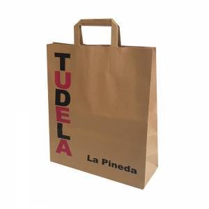 Bolsas de papel con asa plana